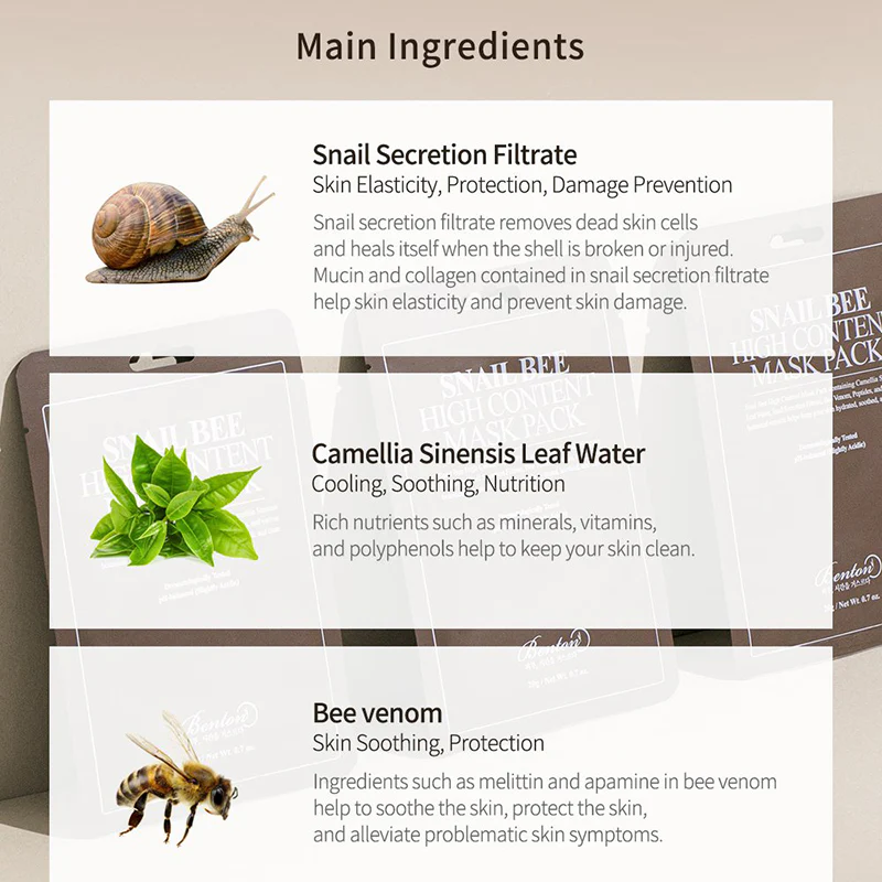 Snail Bee High Content Mask Pack - Image 5
